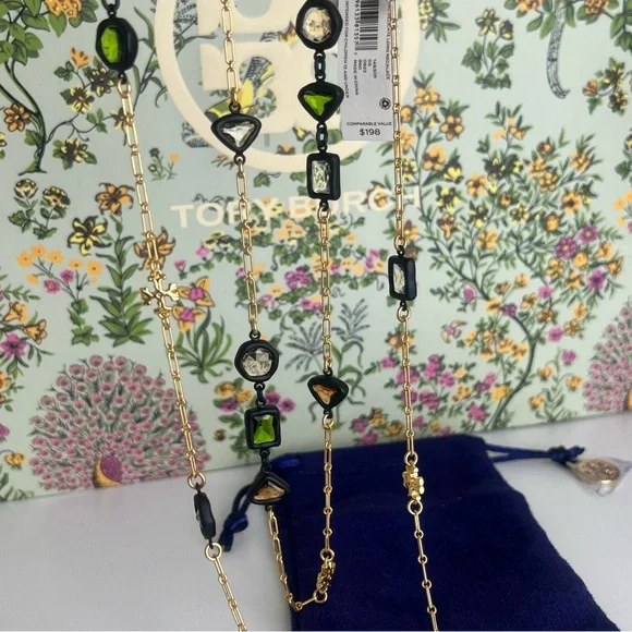 New Tory Burch ROXANNE DELICATE LONG NECKLACE - Picture 9 of 15